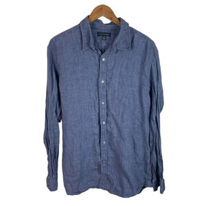 BF649 Mens Banana Republic 100% Linen Casual Button Down Shirt XL